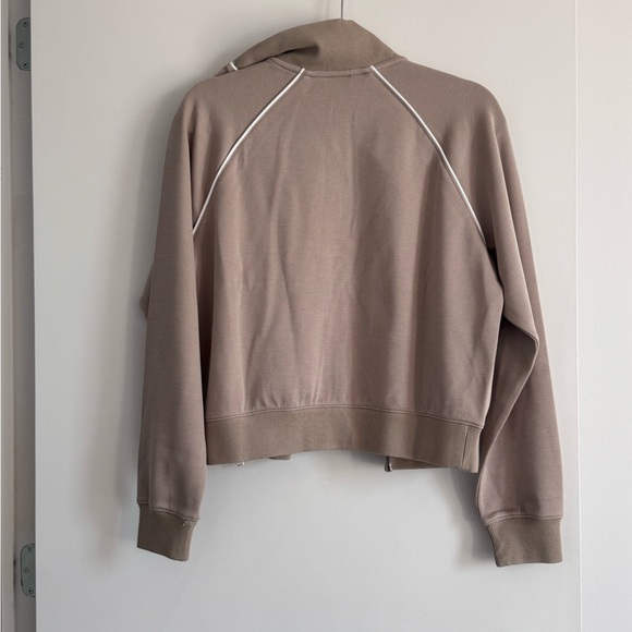 NWT Spanx Tan Zip-Up Track Jacket - Picture 9 of 15